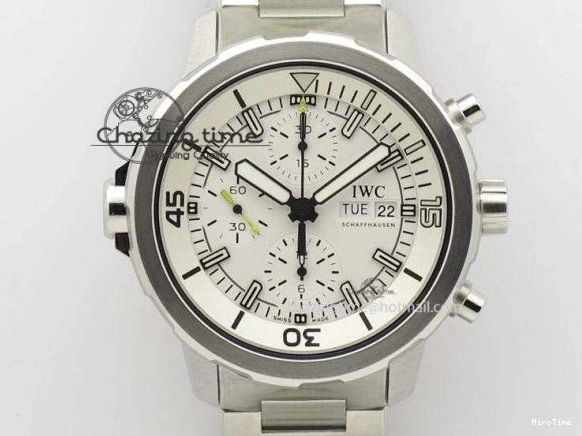 MIROTIME 0120 FastDry Portugieser Chronograph IW371615 ZF Best Edition Green Dial on SS Bracelet A7750 (Slim Movement) 7038